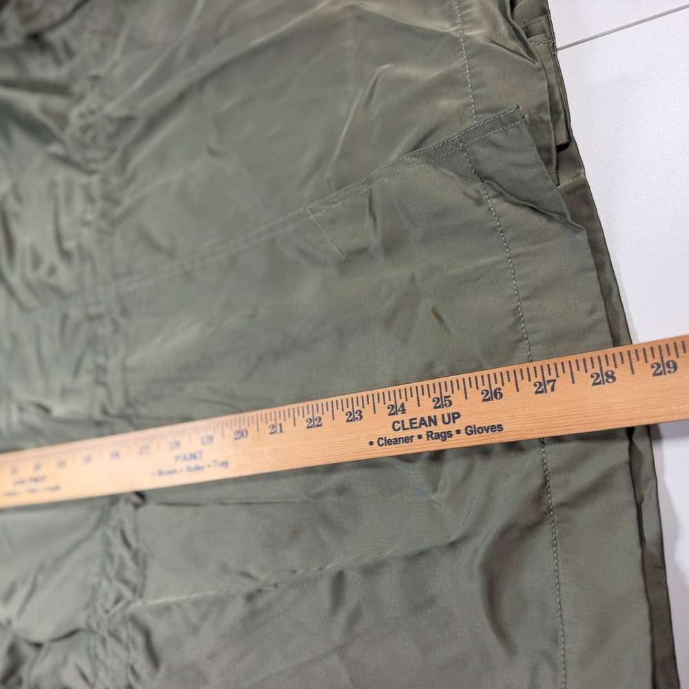 Chico's Utility Jacket Women 3P Olive Green Satin Anorak Field Coat 16P 18P - Picture 12 of 12